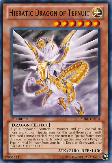 Hieratic Dragon of Tefnuit [SDBE-EN010] Common | Enigma On Main