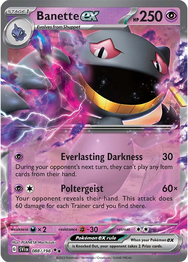 Banette ex (088/198) [Scarlet & Violet: Base Set] | Enigma On Main