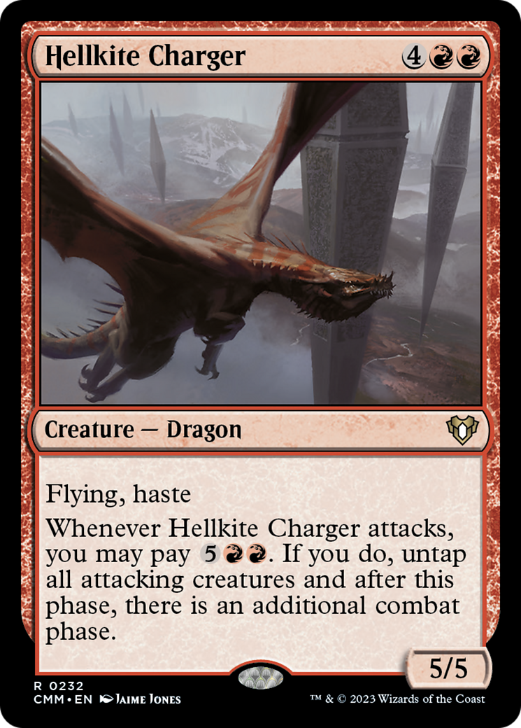 Hellkite Charger (Foil Etched) [Commander Masters] | Enigma On Main