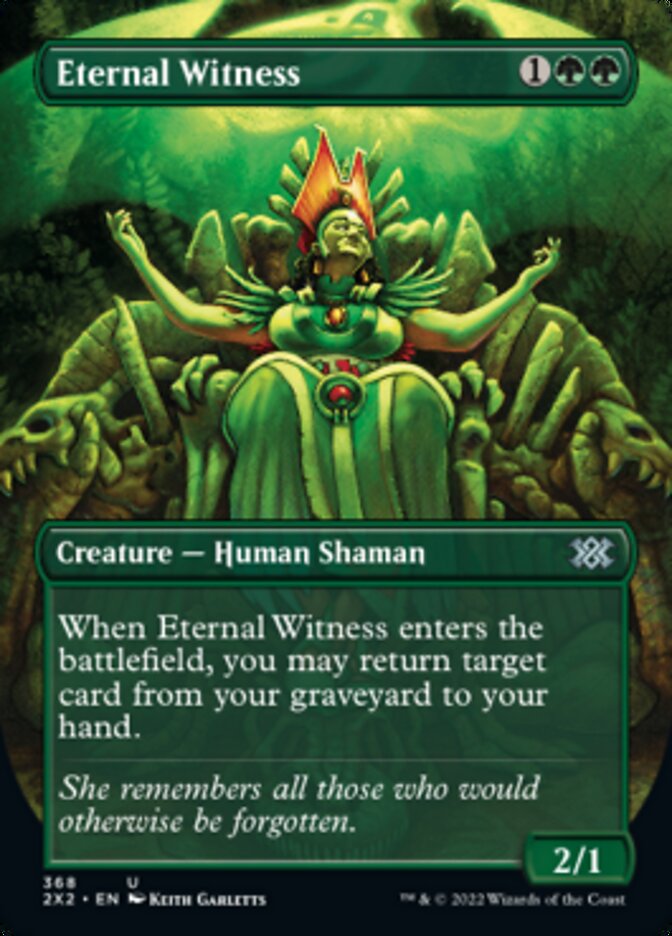 Eternal Witness (Borderless Alternate Art) [Double Masters 2022] | Enigma On Main