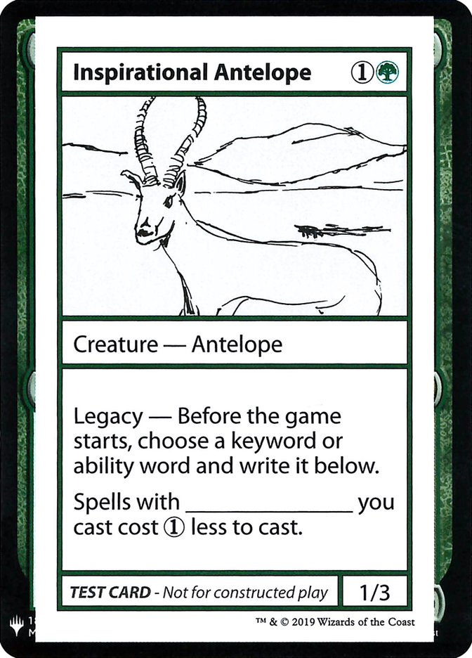 Inspirational Antelope [Mystery Booster Playtest Cards] | Enigma On Main