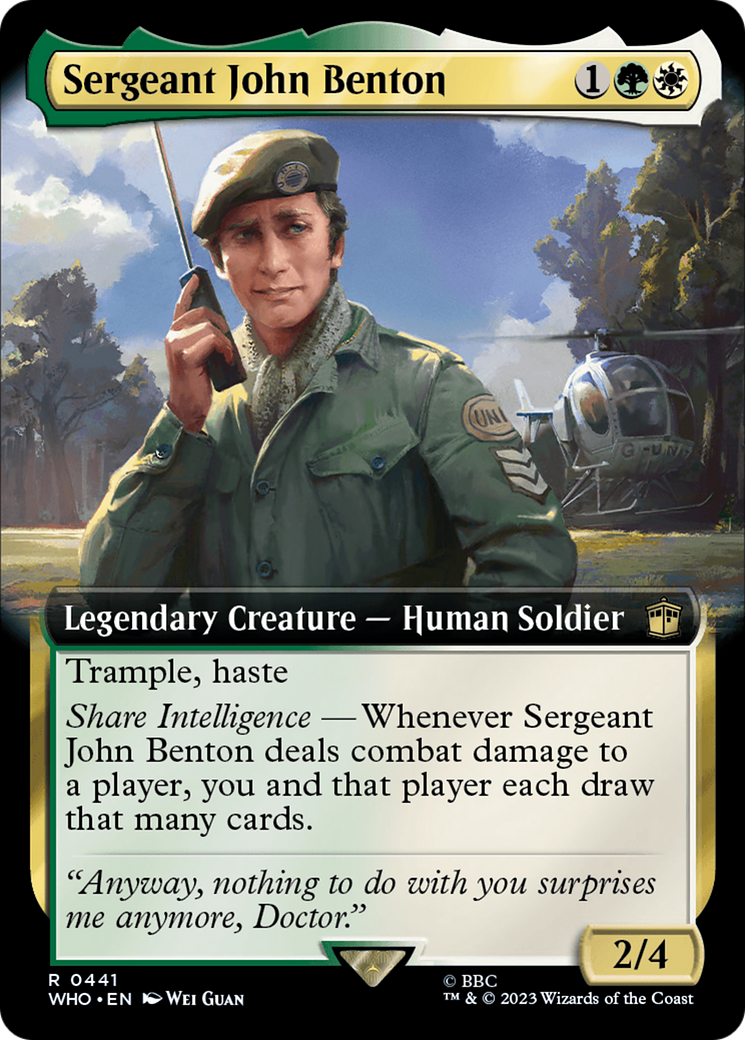 Sergeant John Benton (Extended Art) [Doctor Who] | Enigma On Main