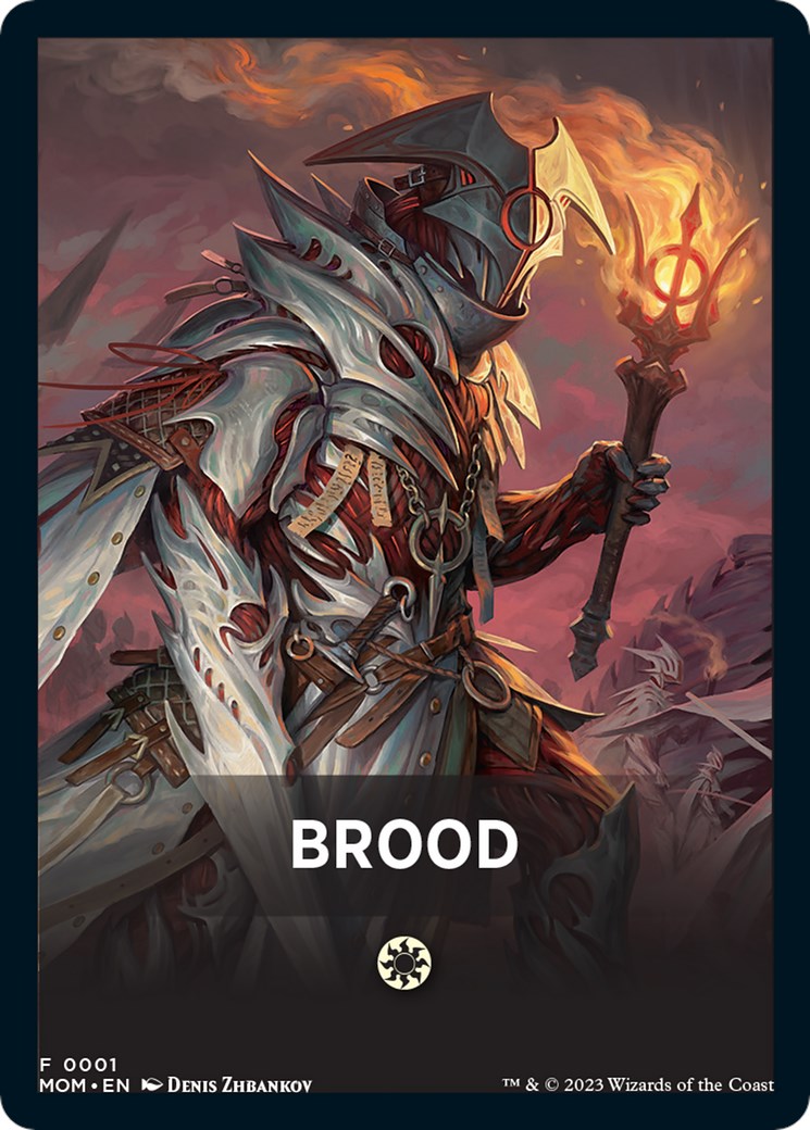 Brood Theme Card [March of the Machine Tokens] | Enigma On Main