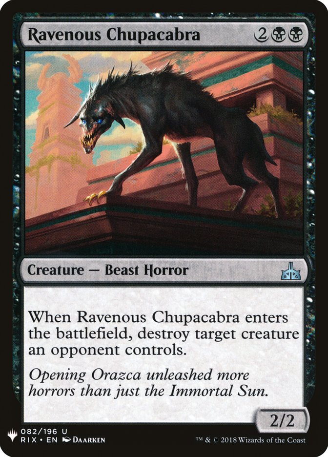 Ravenous Chupacabra [Mystery Booster] | Enigma On Main