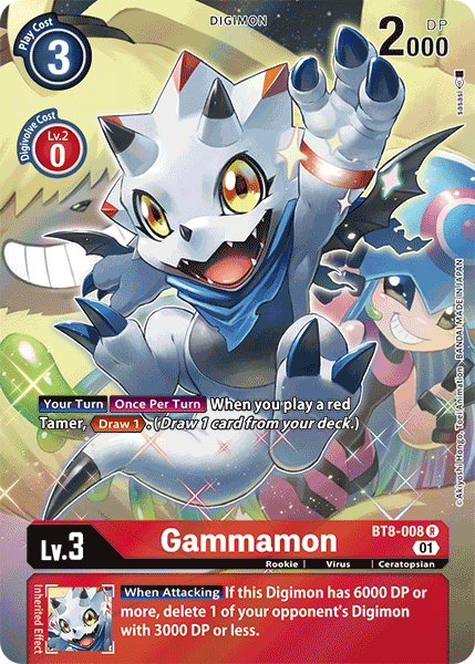 Gammamon [BT8-008] (Alternate Art) [New Awakening] | Enigma On Main