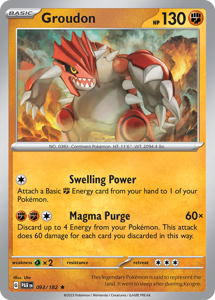 Groudon (093/182) [Scarlet & Violet: Paradox Rift] | Enigma On Main