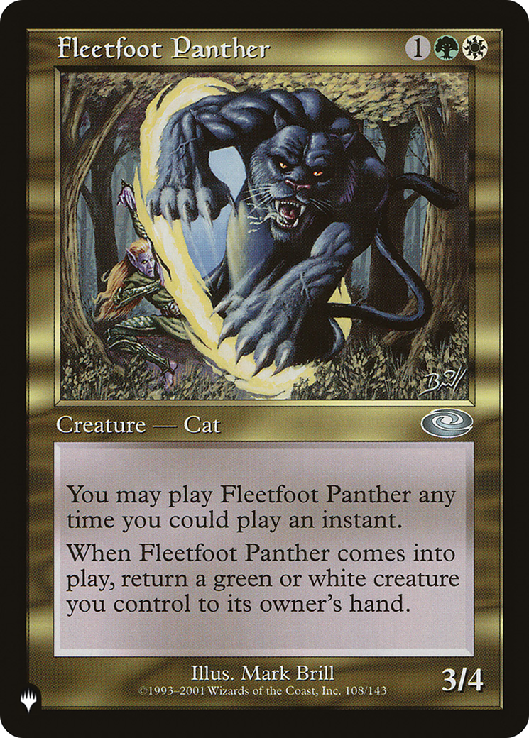 Fleetfoot Panther [The List] | Enigma On Main