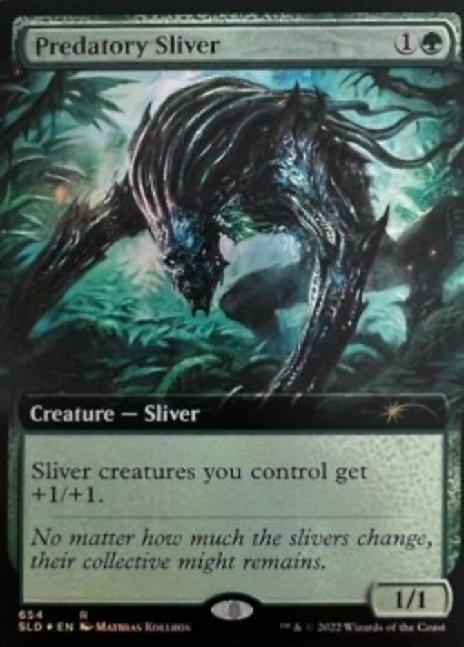 Predatory Sliver (Extended Art) [Secret Lair Drop Promos] | Enigma On Main