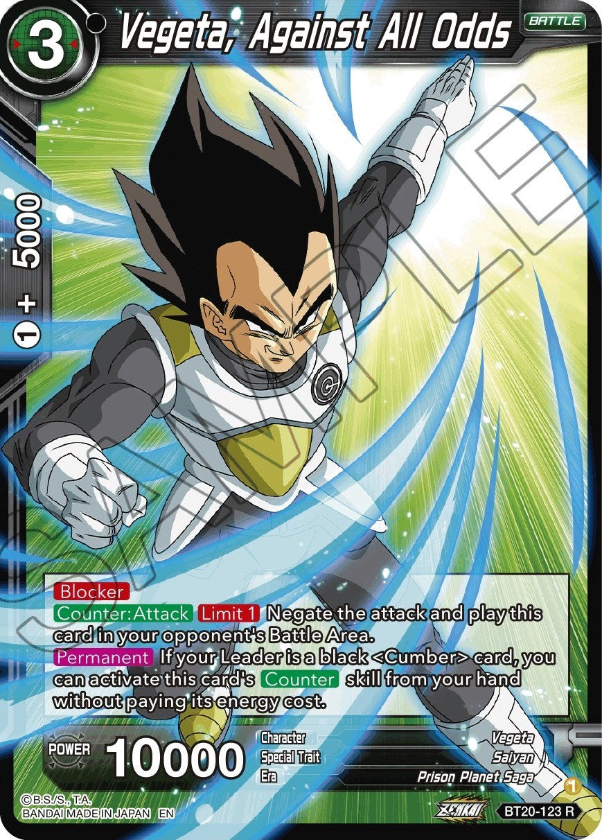 Vegeta, Against All Odds (BT20-123) [Power Absorbed] | Enigma On Main