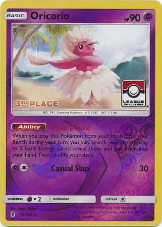 Oricorio (55/145) (League Promo 3rd Place) [Sun & Moon: Guardians Rising] | Enigma On Main