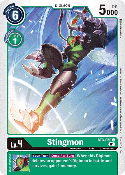 Stingmon [BT3-050] (Winner Pack Double Diamond) [Release Special Booster Promos] | Enigma On Main