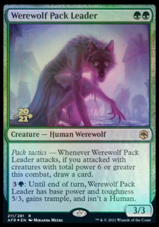 Werewolf Pack Leader [Dungeons & Dragons: Adventures in the Forgotten Realms Prerelease Promos] | Enigma On Main