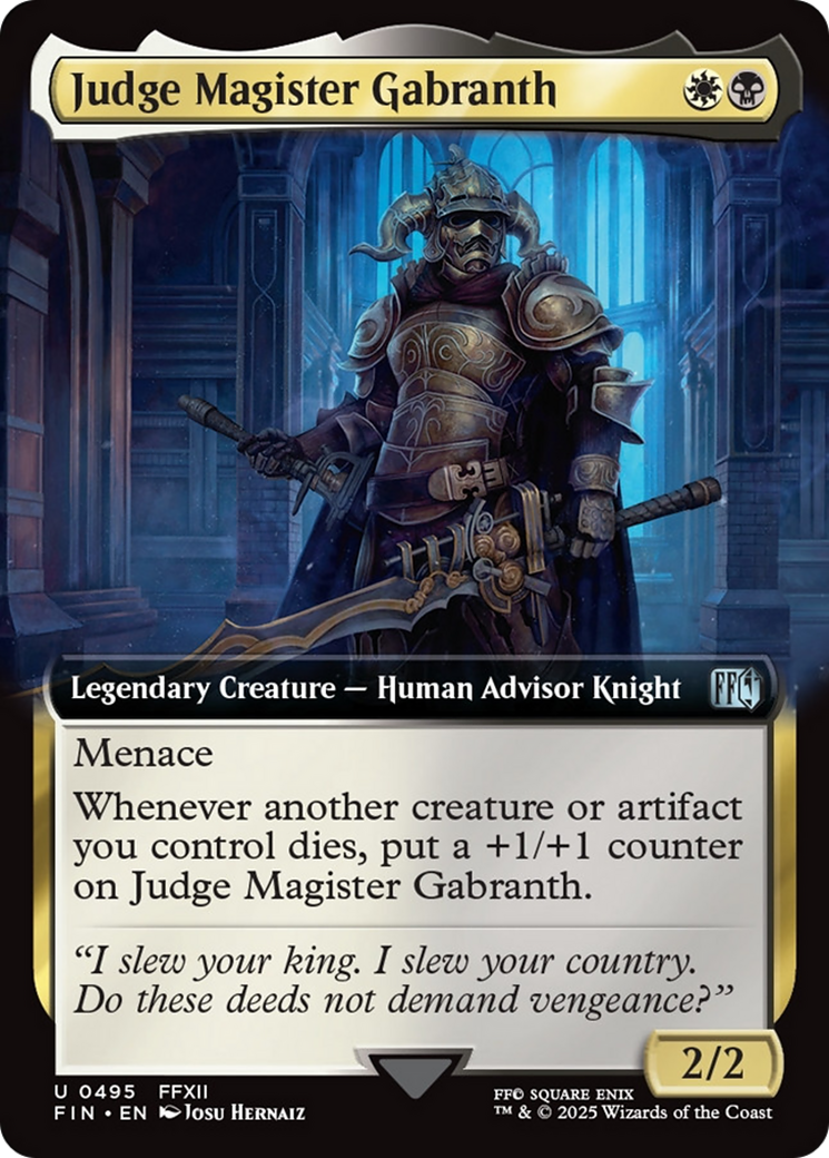 Judge Magister Gabranth (Extended Art) [FINAL FANTASY] | Enigma On Main