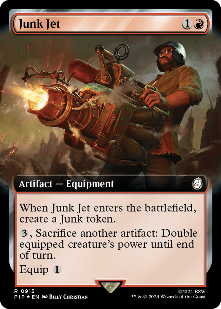 Junk Jet (Extended Art) (Surge Foil) [Fallout] | Enigma On Main