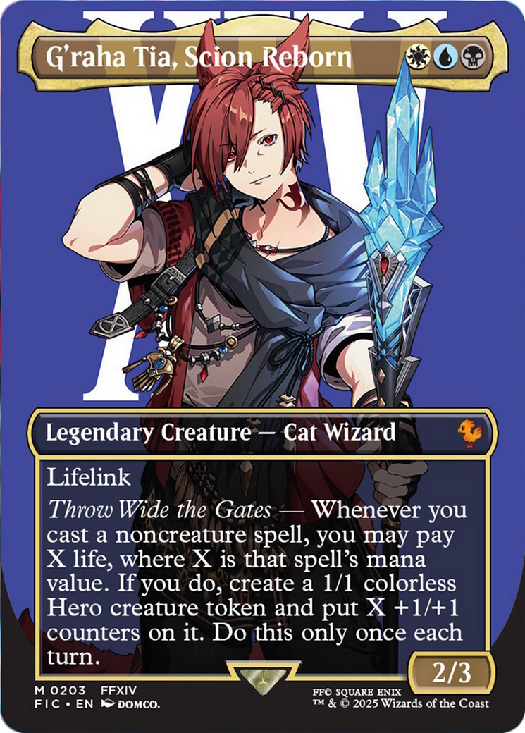 G'raha Tia, Scion Reborn (Borderless) [FINAL FANTASY Commander] | Enigma On Main