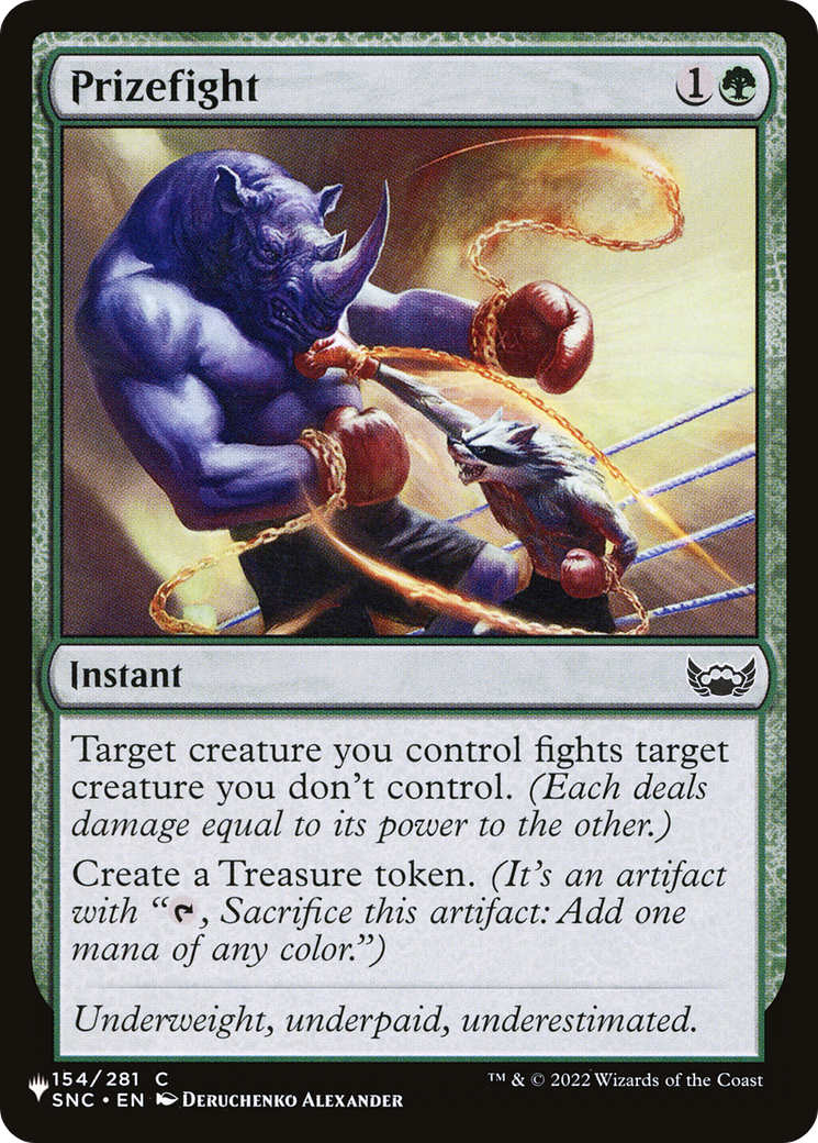 Prizefight [The List] | Enigma On Main