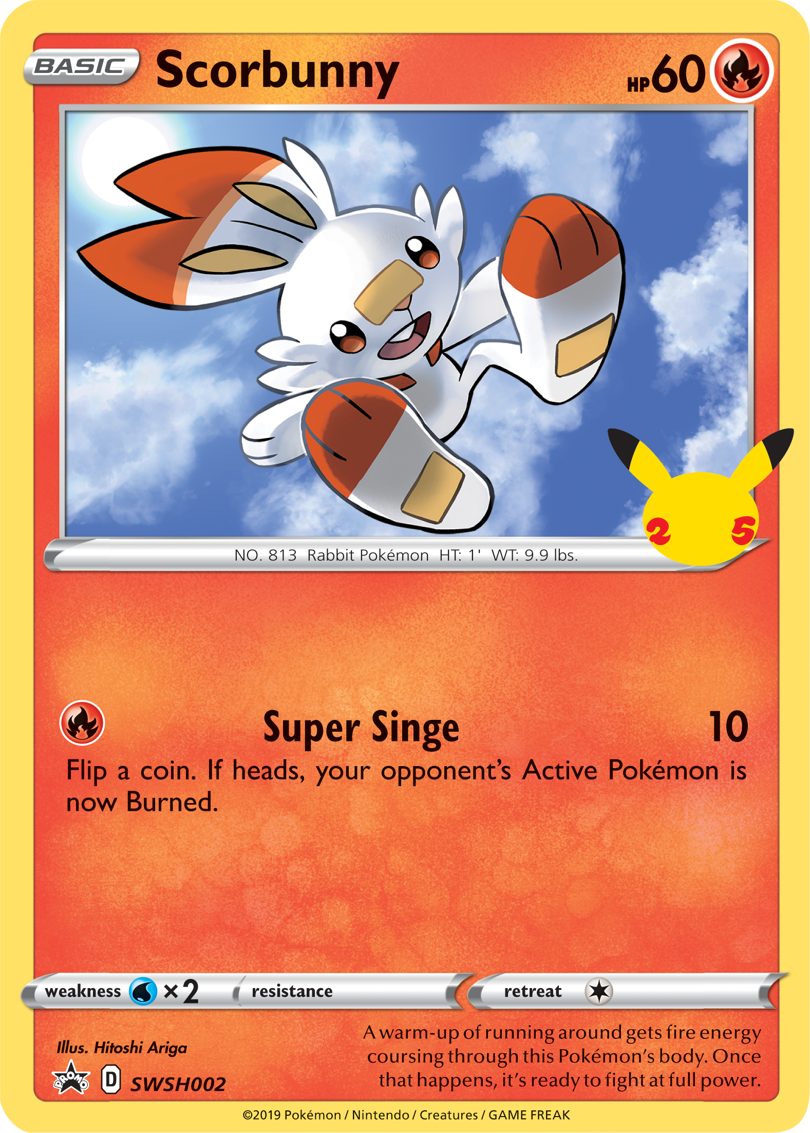 Scorbunny (SWSH002) (Jumbo Card) [First Partner Pack] | Enigma On Main