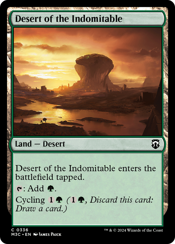 Desert of the Indomitable (Ripple Foil) [Modern Horizons 3 Commander] | Enigma On Main