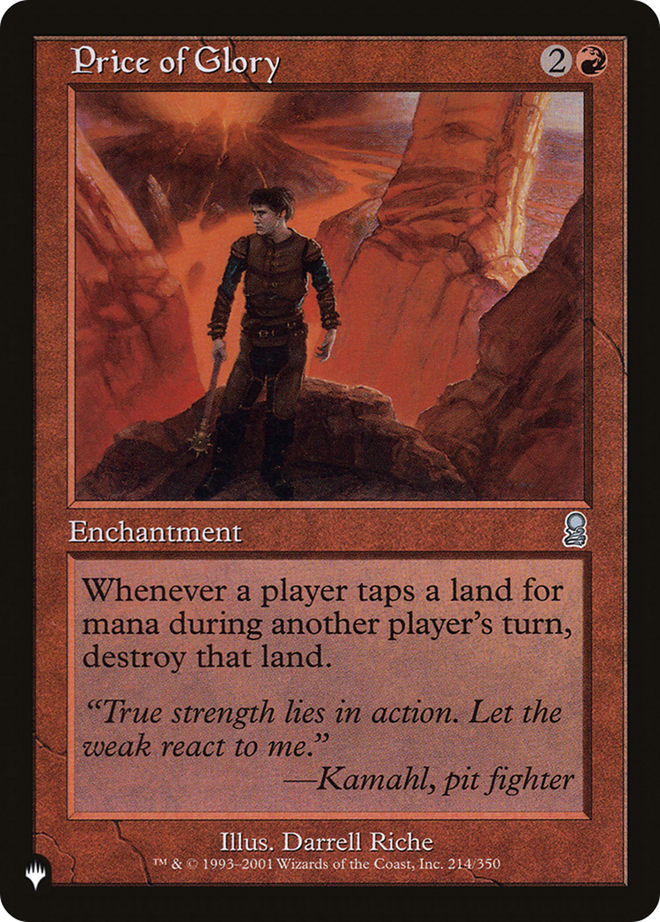 Price of Glory [The List] | Enigma On Main