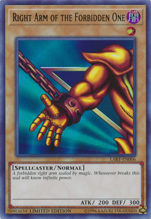 Right Arm of the Forbidden One [LART-EN006] Ultra Rare | Enigma On Main