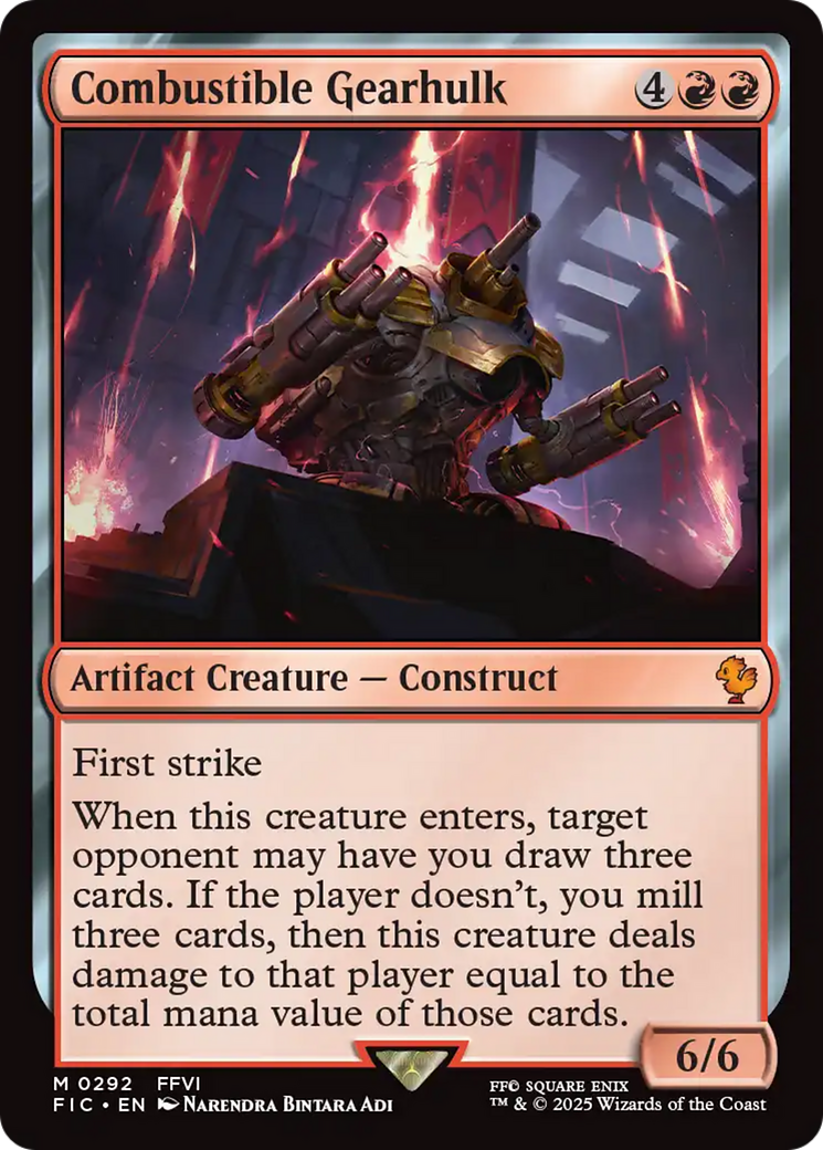 Combustible Gearhulk [FINAL FANTASY Commander] | Enigma On Main