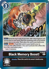 Black Memory Boost! [P-039] [Promotional Cards] | Enigma On Main