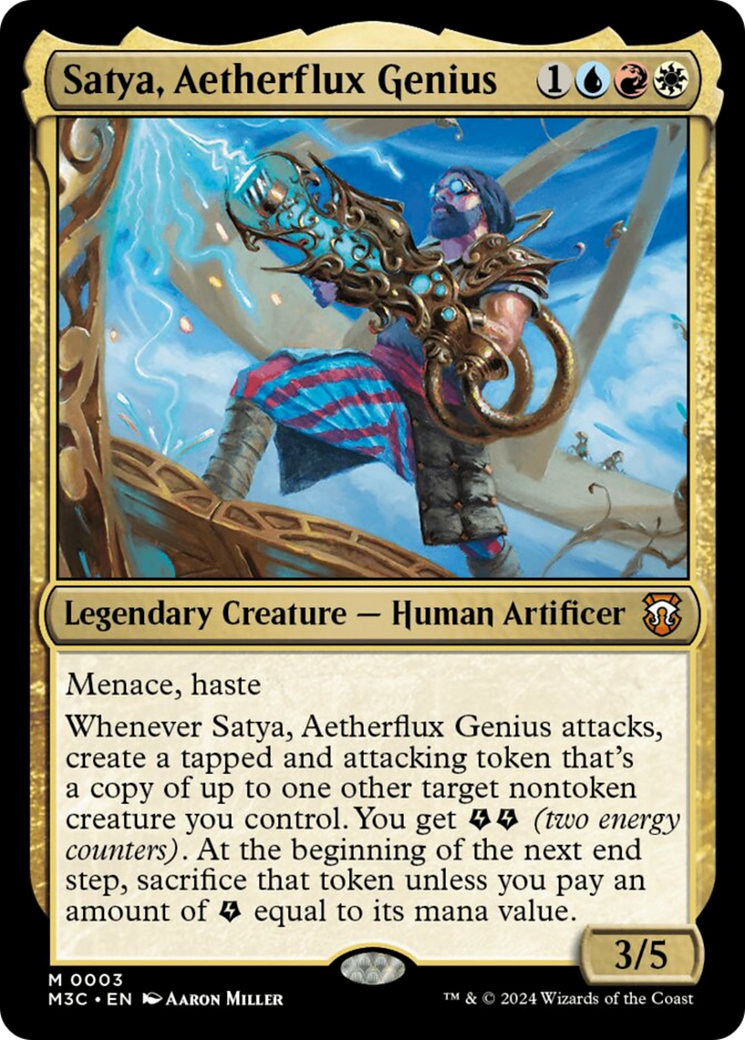 Satya, Aetherflux Genius [Modern Horizons 3 Commander] | Enigma On Main