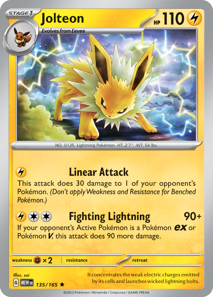 Jolteon (135/165) [Scarlet & Violet: 151] | Enigma On Main