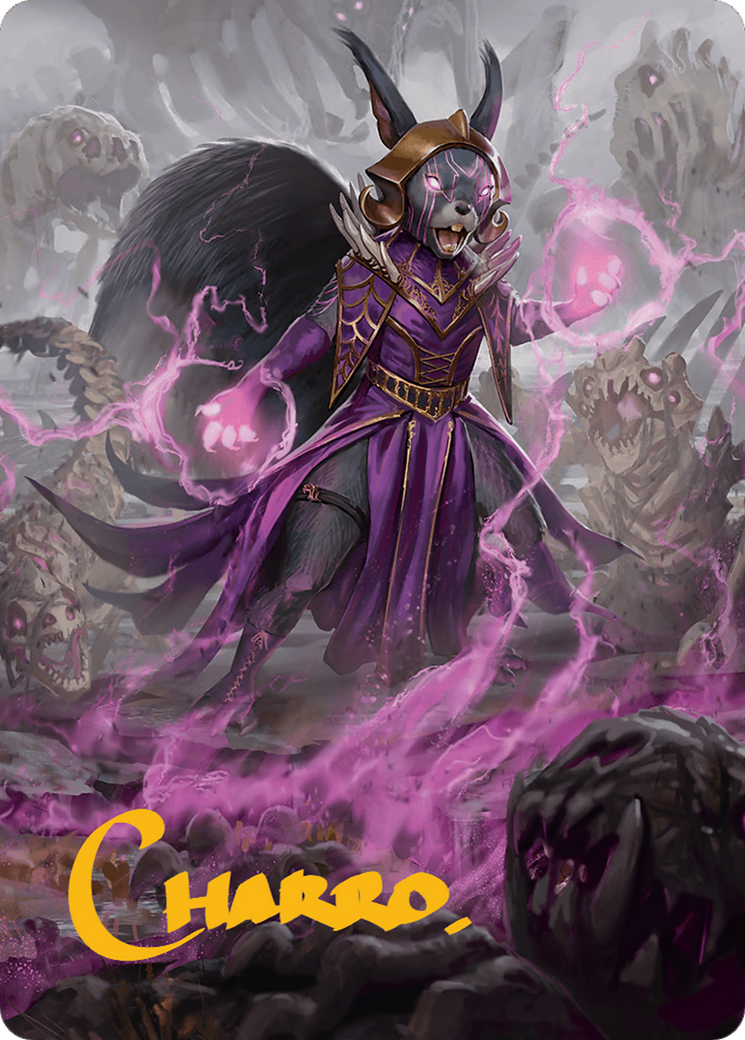 Liliana of the Dark Realms Art Card (Gold-Stamped Signature) [Bloomburrow Art Series] | Enigma On Main