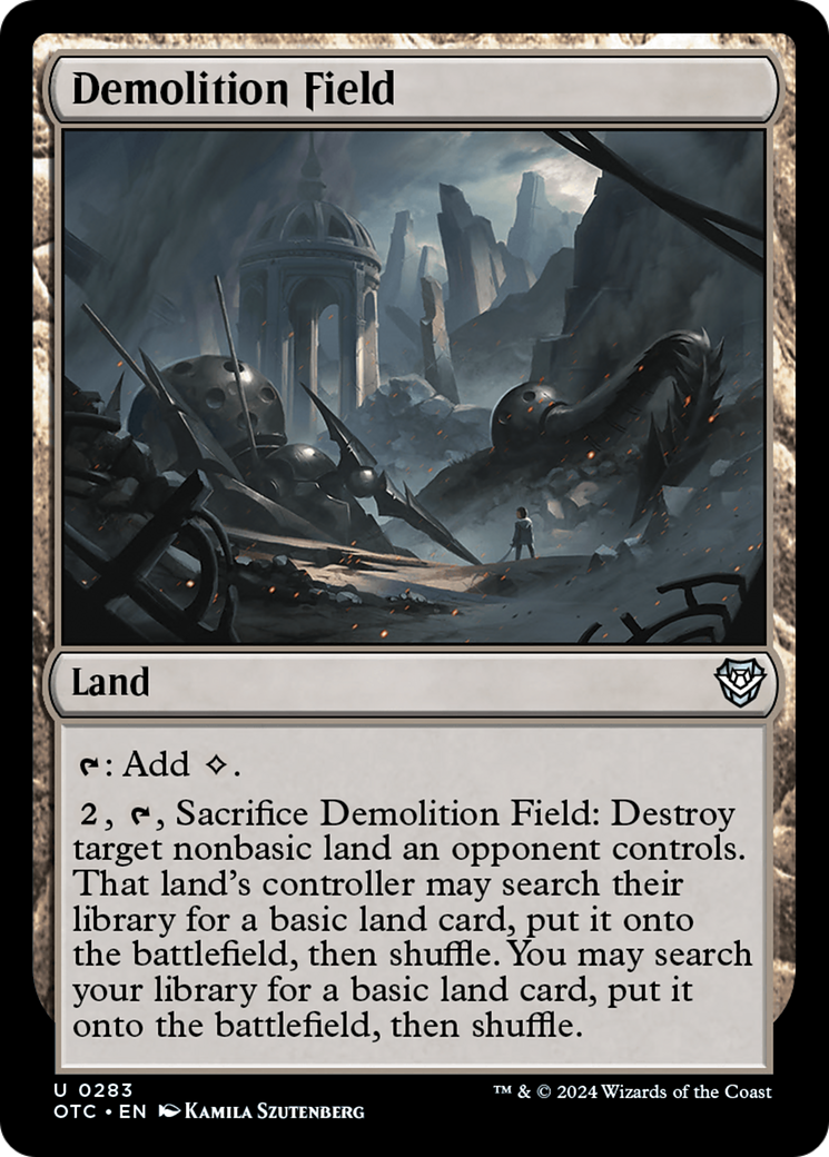 Demolition Field [Outlaws of Thunder Junction Commander] | Enigma On Main