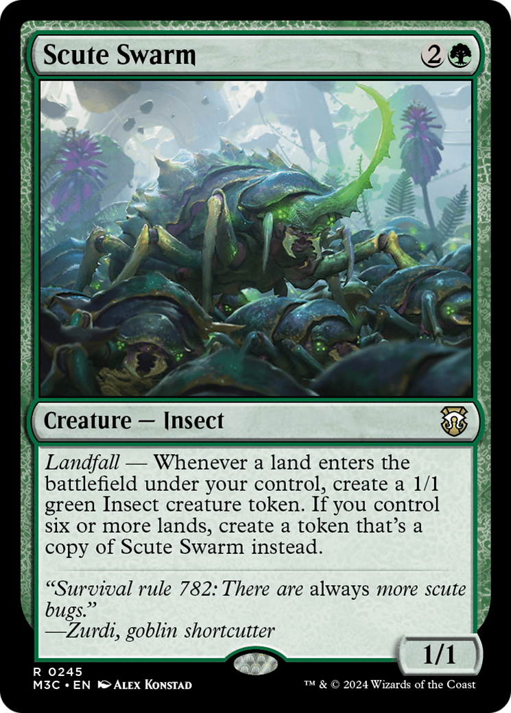 Scute Swarm (Ripple Foil) [Modern Horizons 3 Commander] | Enigma On Main