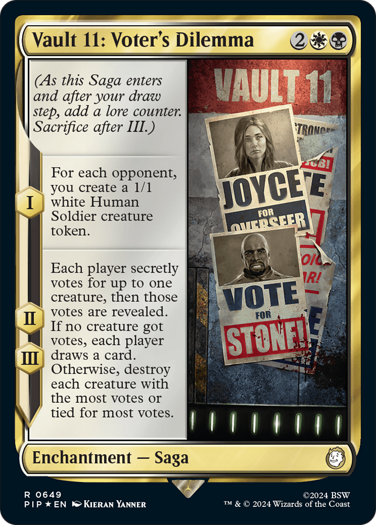 Vault 11: Voter's Dilemna (Surge Foil) [Fallout] | Enigma On Main