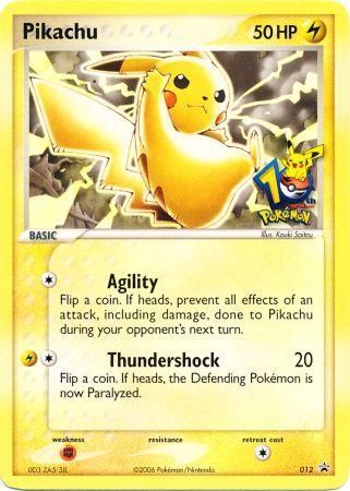 Pikachu (012) (10th Anniversary Promo) [Miscellaneous Cards] | Enigma On Main