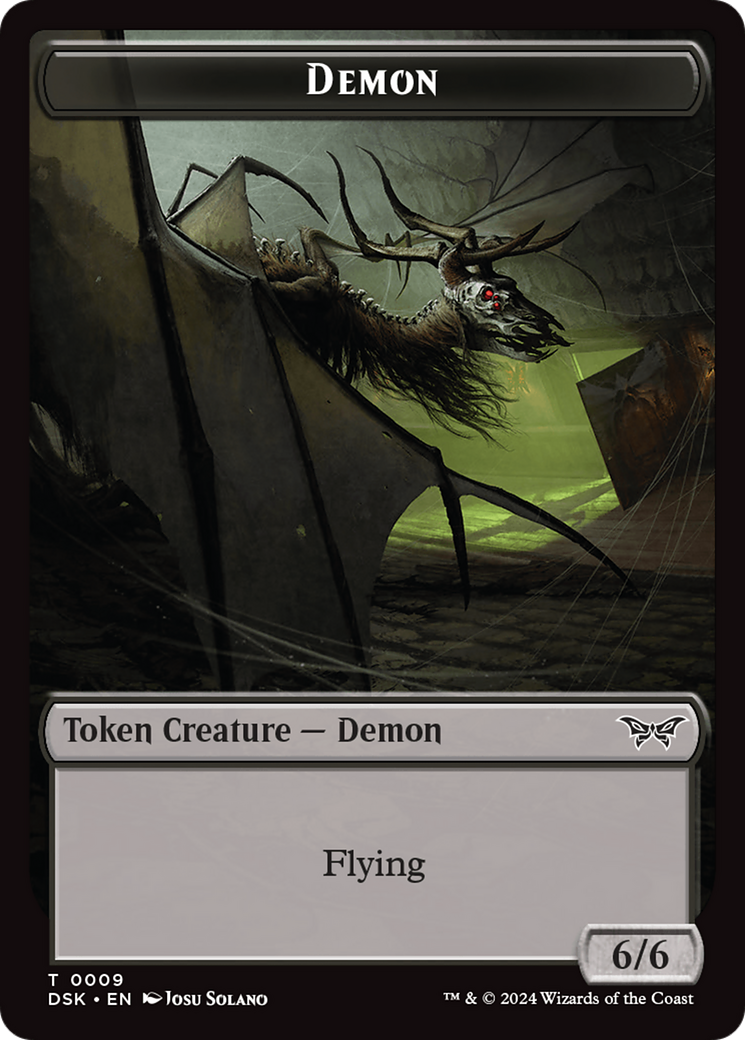 Demon Token [Duskmourn: House of Horror Tokens] | Enigma On Main