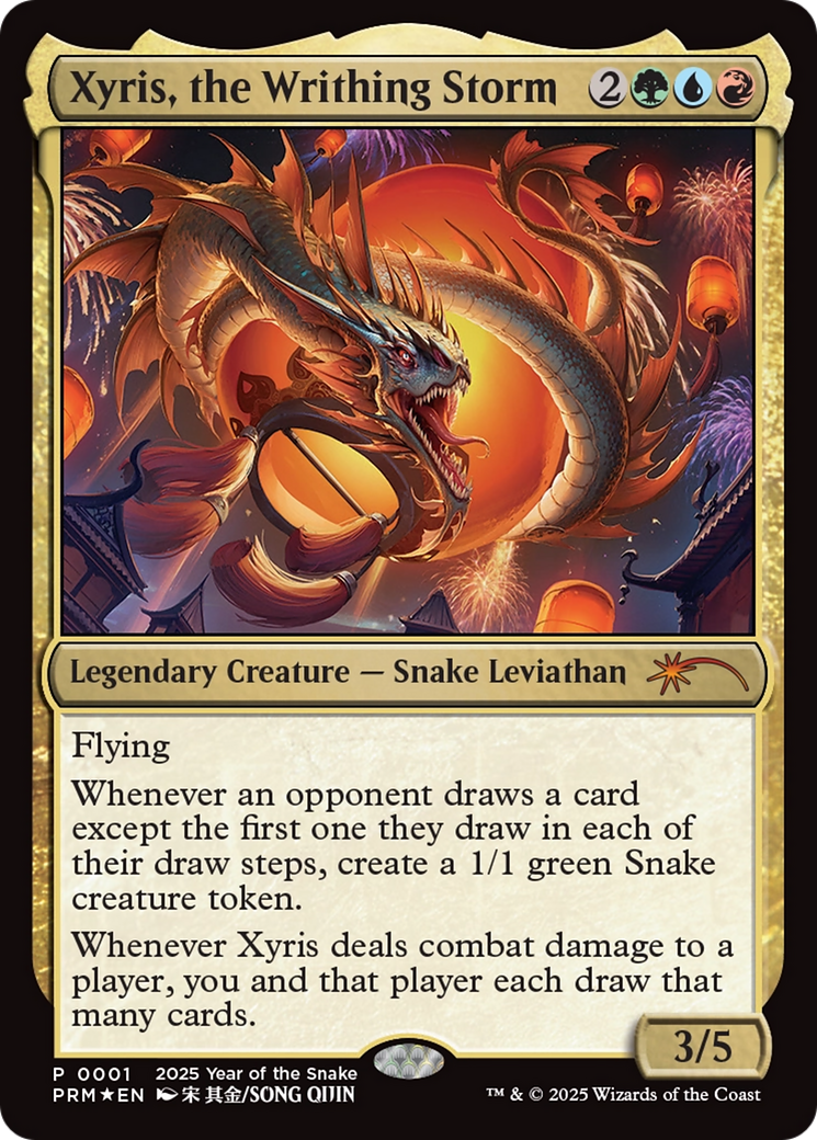 Xyris, the Writhing Storm (Year of the Snake 2025) [Standard Showdown Promos] | Enigma On Main