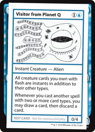 Visitor from Planet Q (2021 Edition) [Mystery Booster Playtest Cards] | Enigma On Main