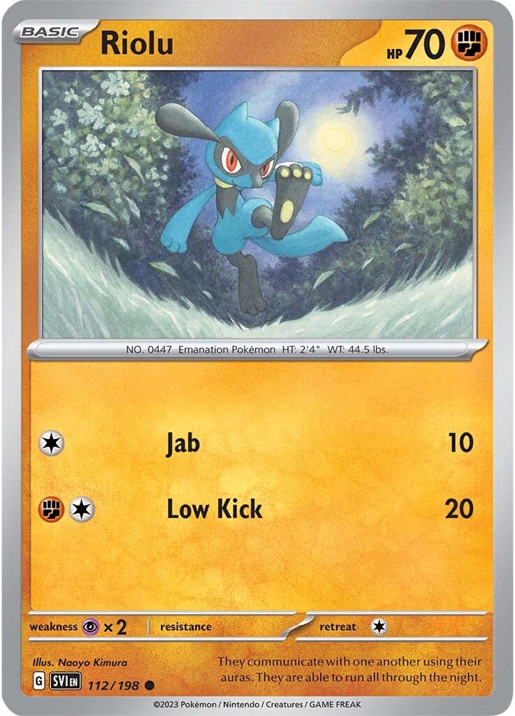 Riolu (112/198) [Scarlet & Violet: Base Set] | Enigma On Main