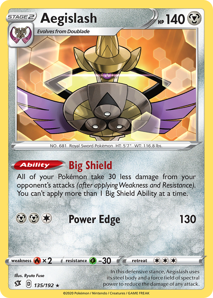 Aegislash (135/192) [Sword & Shield: Rebel Clash] | Enigma On Main