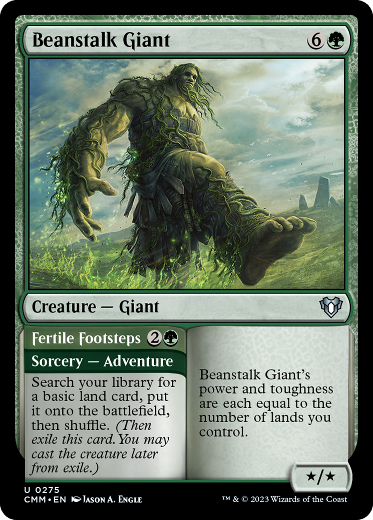 Beanstalk Giant // Fertile Footsteps [Commander Masters] | Enigma On Main