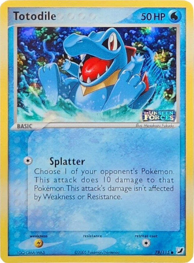 Totodile (78/115) (Stamped) [EX: Unseen Forces] | Enigma On Main