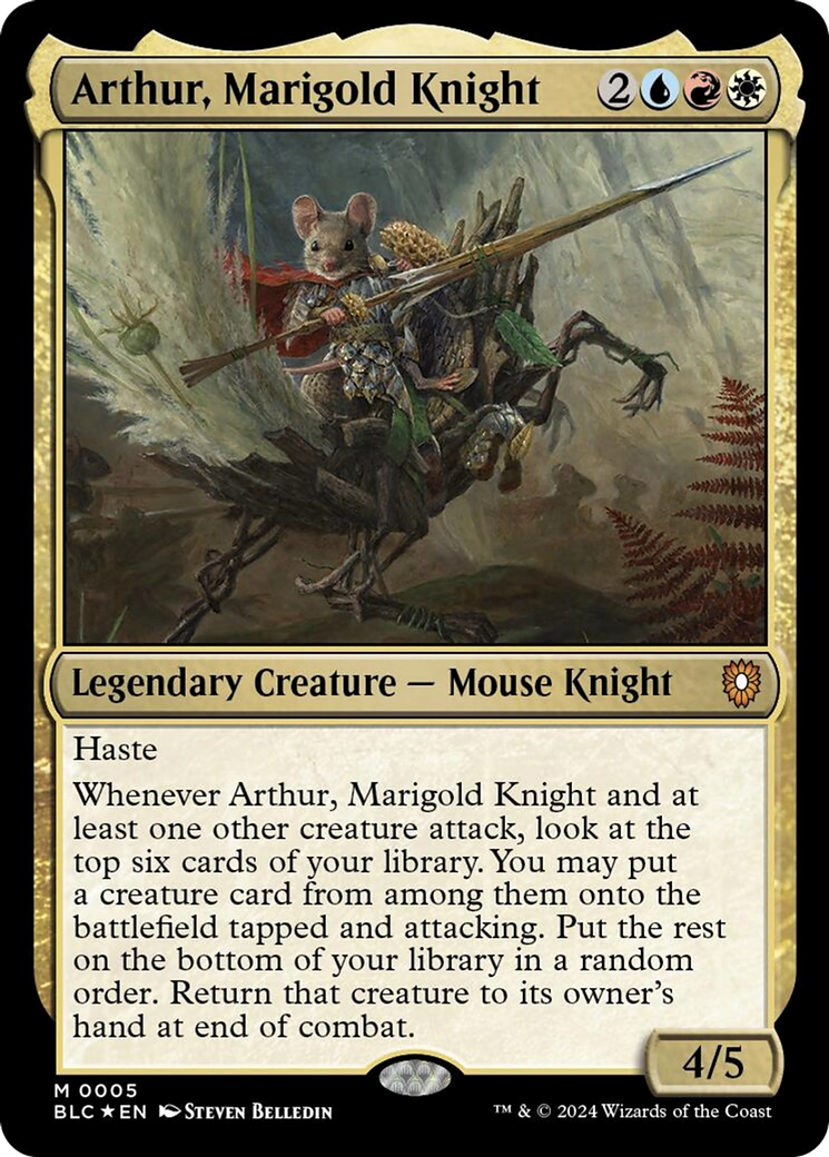 Arthur, Marigold Knight [Bloomburrow Commander] | Enigma On Main