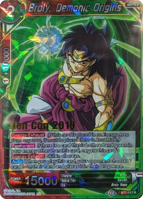 Broly, Demonic Origins (Gen Con 2019) (BT7-117) [Promotion Cards] | Enigma On Main