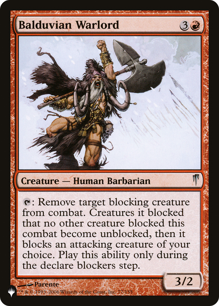 Balduvian Warlord [The List Reprints] | Enigma On Main