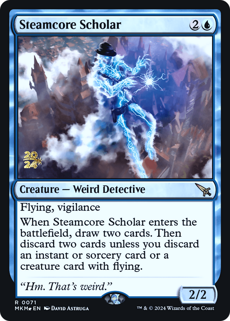 Steamcore Scholar [Murders at Karlov Manor Prerelease Promos] | Enigma On Main