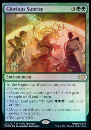 Glorious Sunrise [Innistrad: Crimson Vow Prerelease Promos] | Enigma On Main