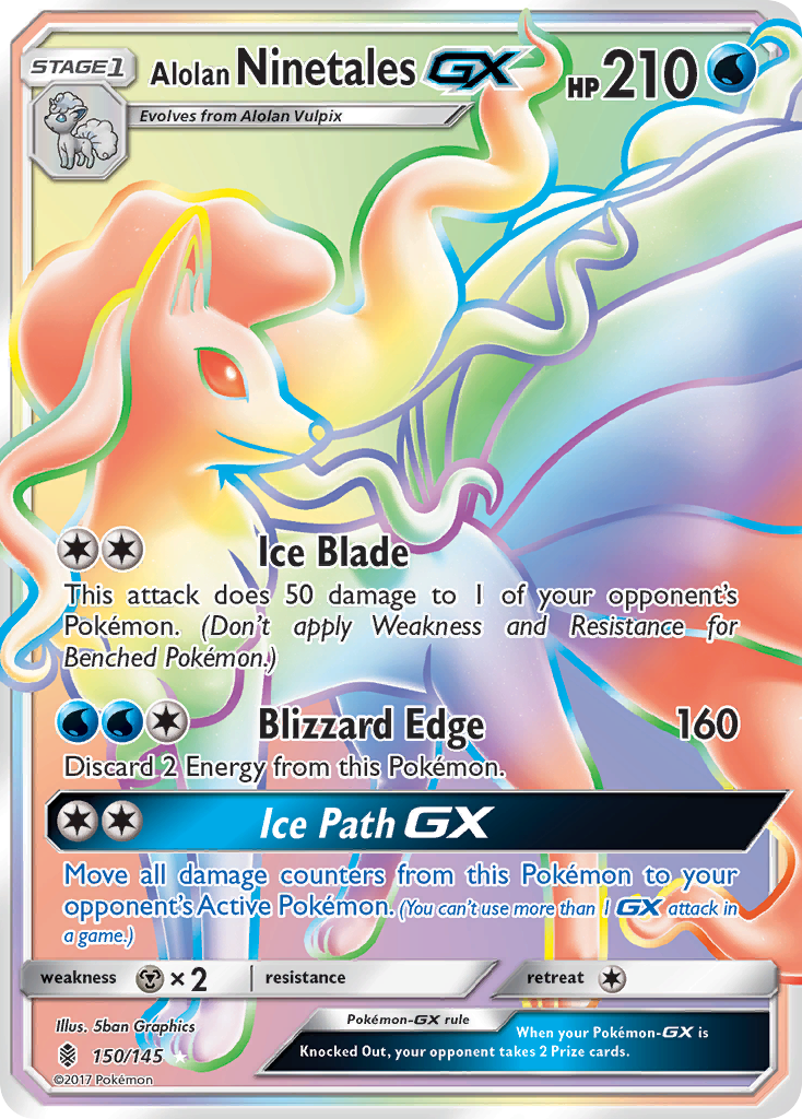 Alolan Ninetales GX (150/145) [Sun & Moon: Guardians Rising] | Enigma On Main