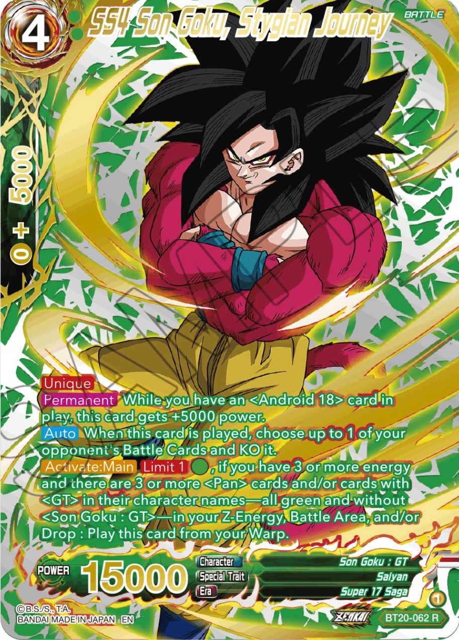 SS4 Son Goku, Stygian Journey (Gold-Stamped) (BT20-062) [Power Absorbed] | Enigma On Main