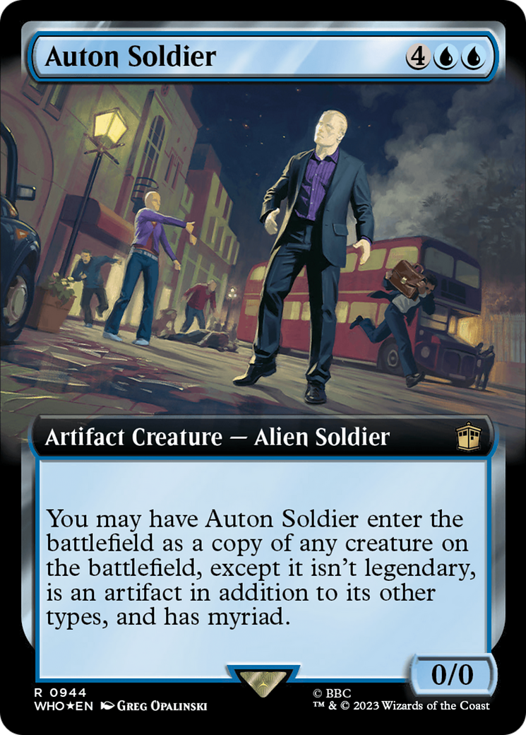 Auton Soldier (Extended Art) (Surge Foil) [Doctor Who] | Enigma On Main