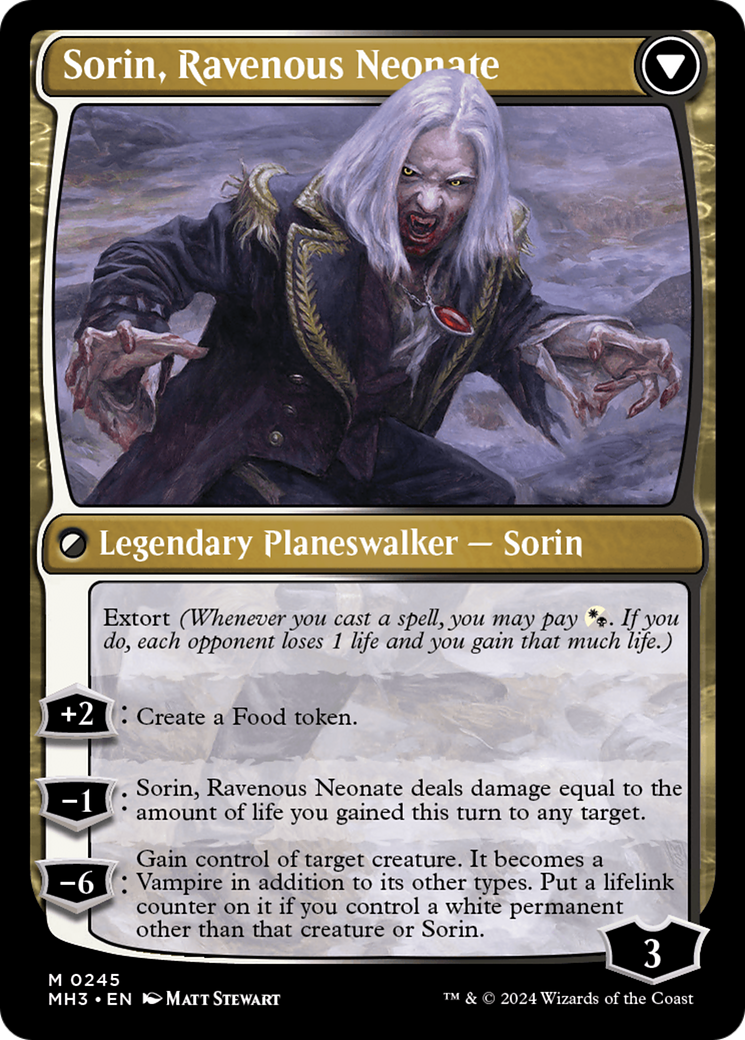 Sorin of House Markov // Sorin, Ravenous Neonate [Modern Horizons 3] | Enigma On Main