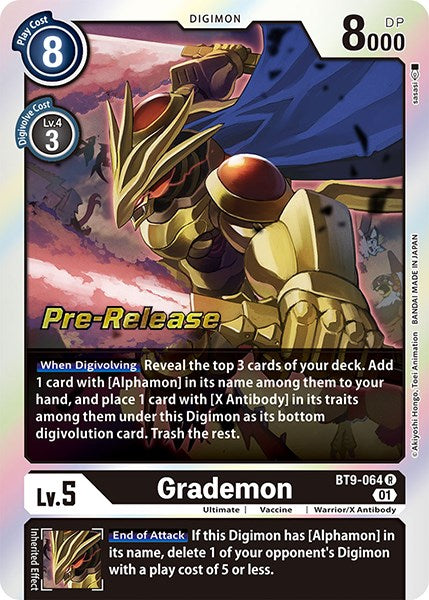 Grademon [BT9-064] [X Record Pre-Release Promos] | Enigma On Main